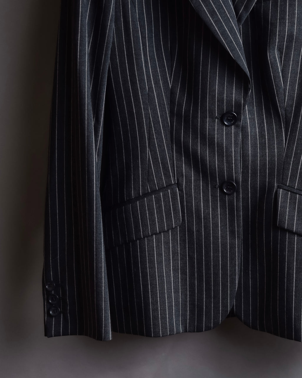 "Dolce & Gabbana" White striped shaped tailored jacket
