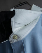 "BROOKS BROTHERS" Large cuffs design cleric oversized shirt