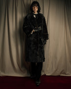 -SPECIAL- "Christian Dior Boutique Paris" 70's-80's Panel work design 100% mink fur coat