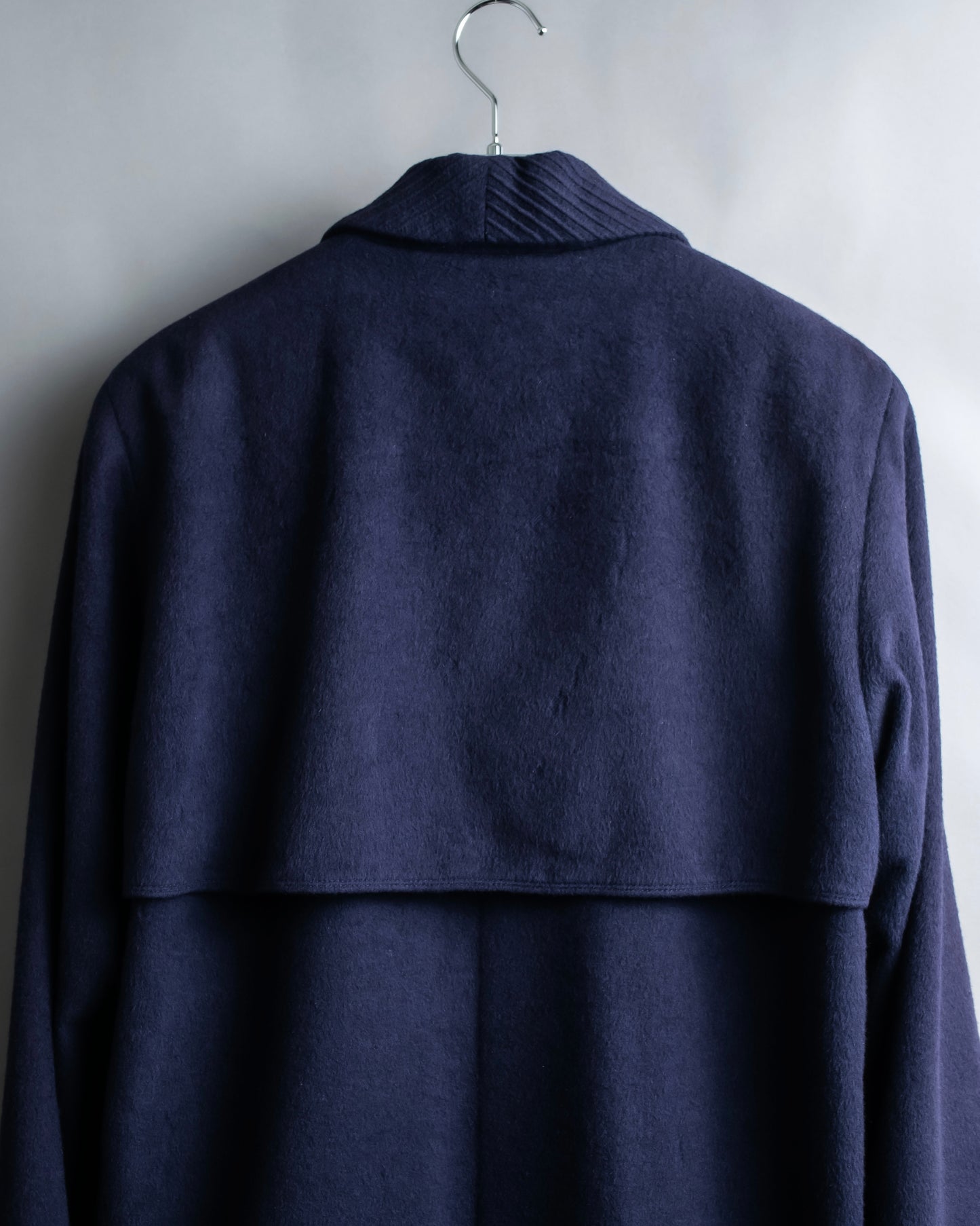 "DIOR" Double gun flap belted chester field coat