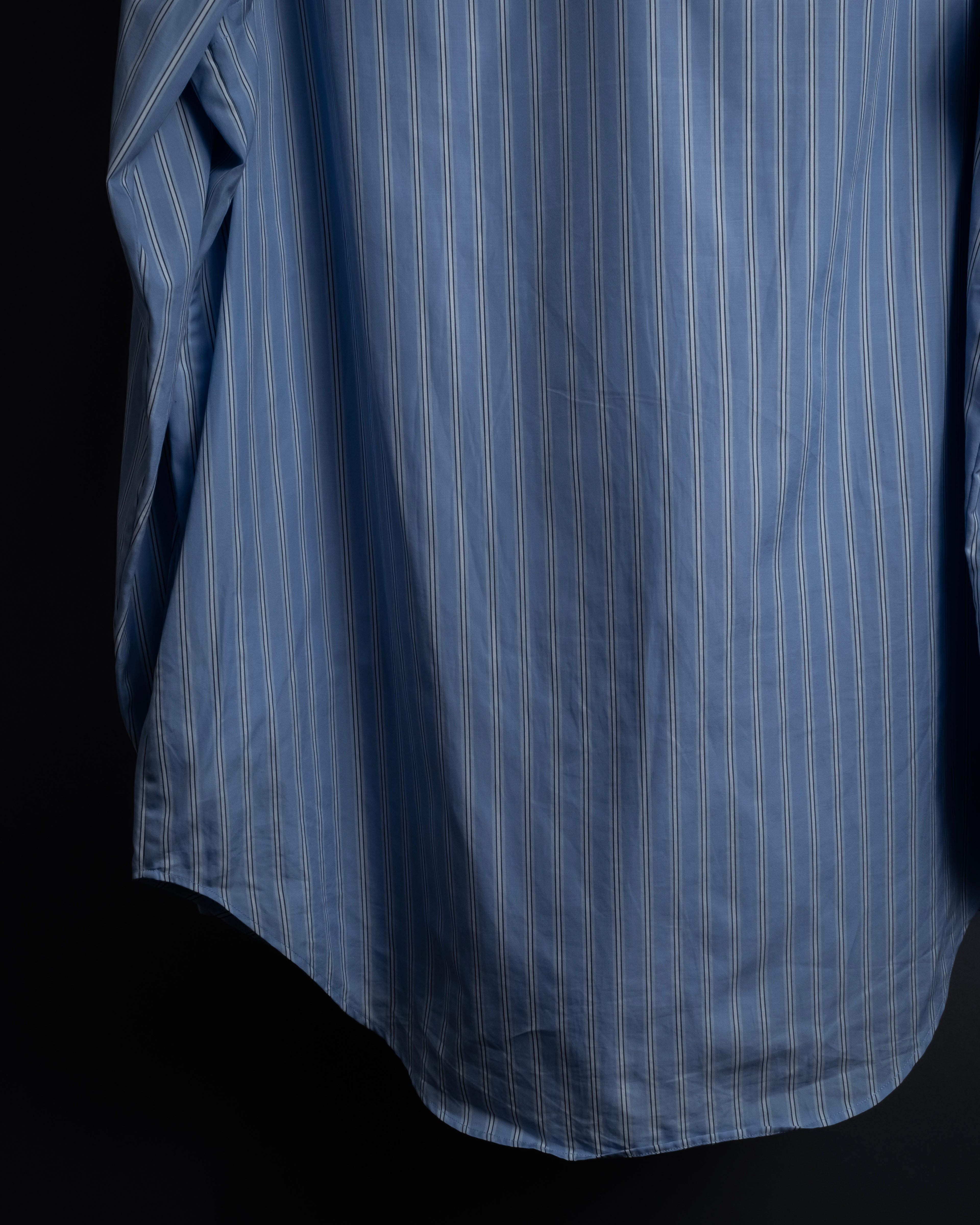 "GUCCI" Michele period brand code embroidered striped shirt