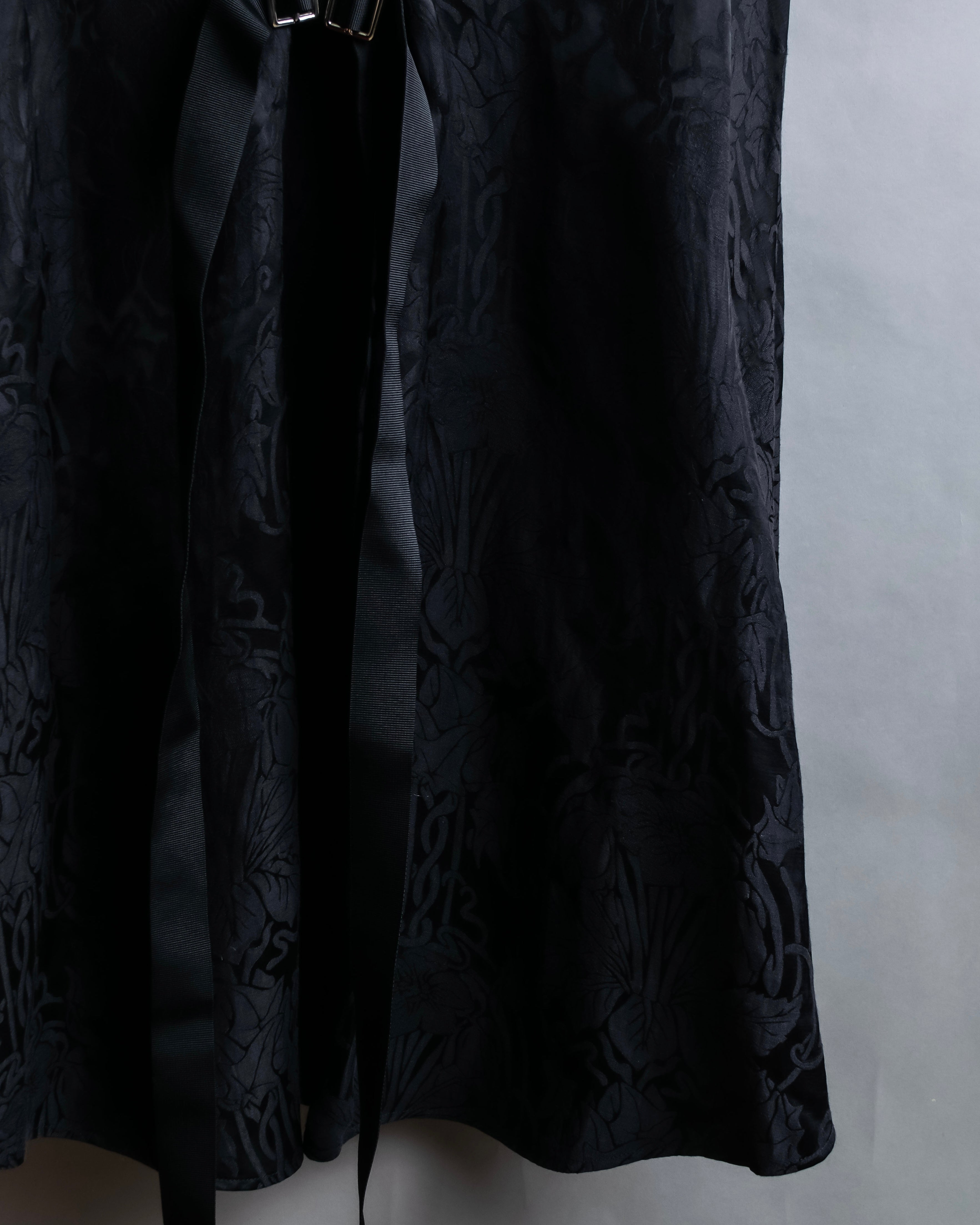 "Olivier Theyskens" Jacquard metal parts design sleeveless dress