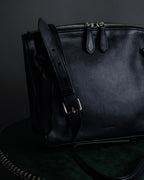 "JIL SANDER" Hill model gently curved leather shoulder bag