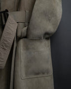 "LOUIS VUITTON" 00's Marc Jacobs period double-breasted suede coat