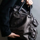 "PRADA" Frill docking one handle leather bag