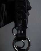 -SPECIAL- "YVES SAINT LAURENT"
00's Tom Ford period stacked ring design horizontal leather bag