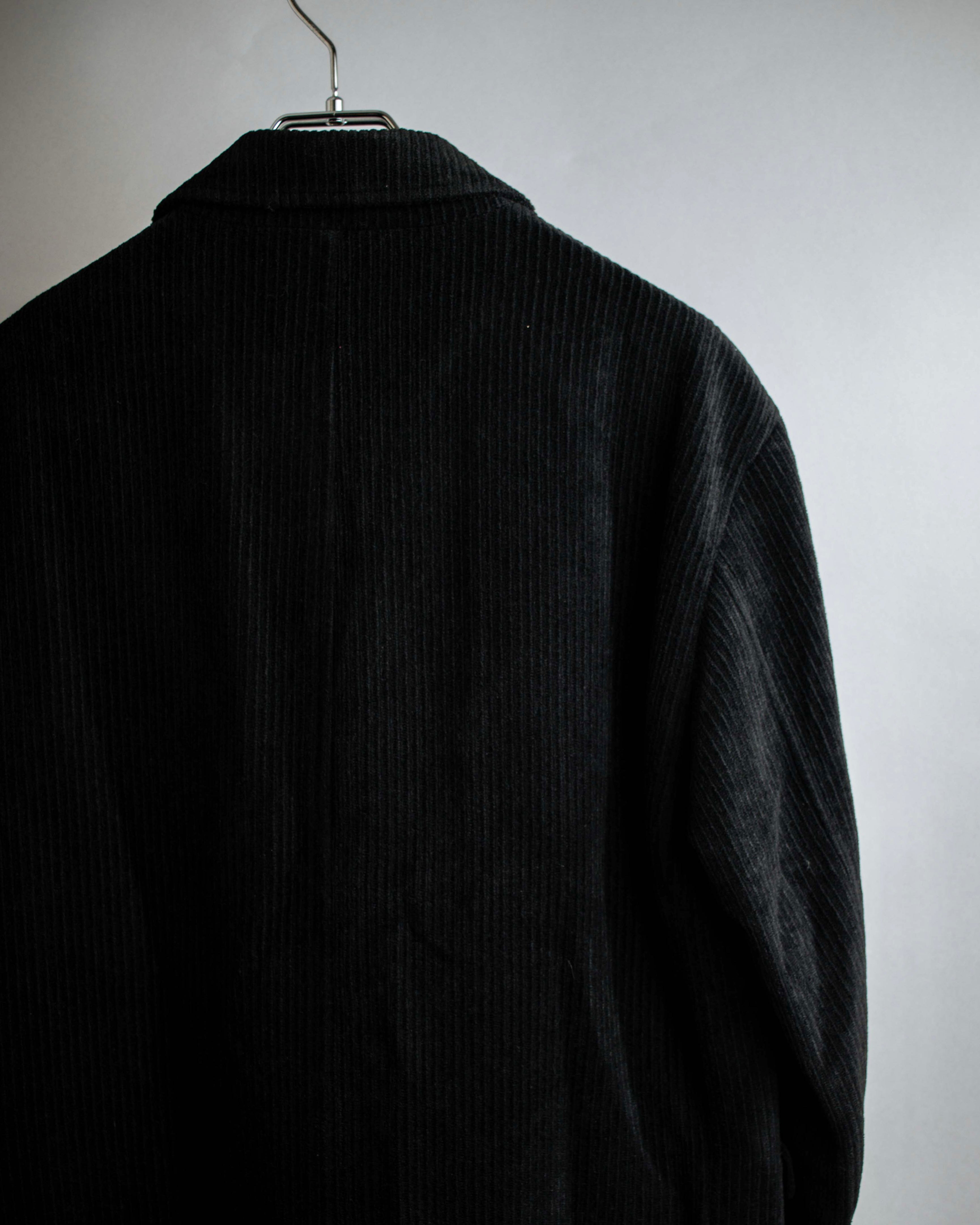 "BURBERRY" Thick wale corduroy oversized tailored jacket