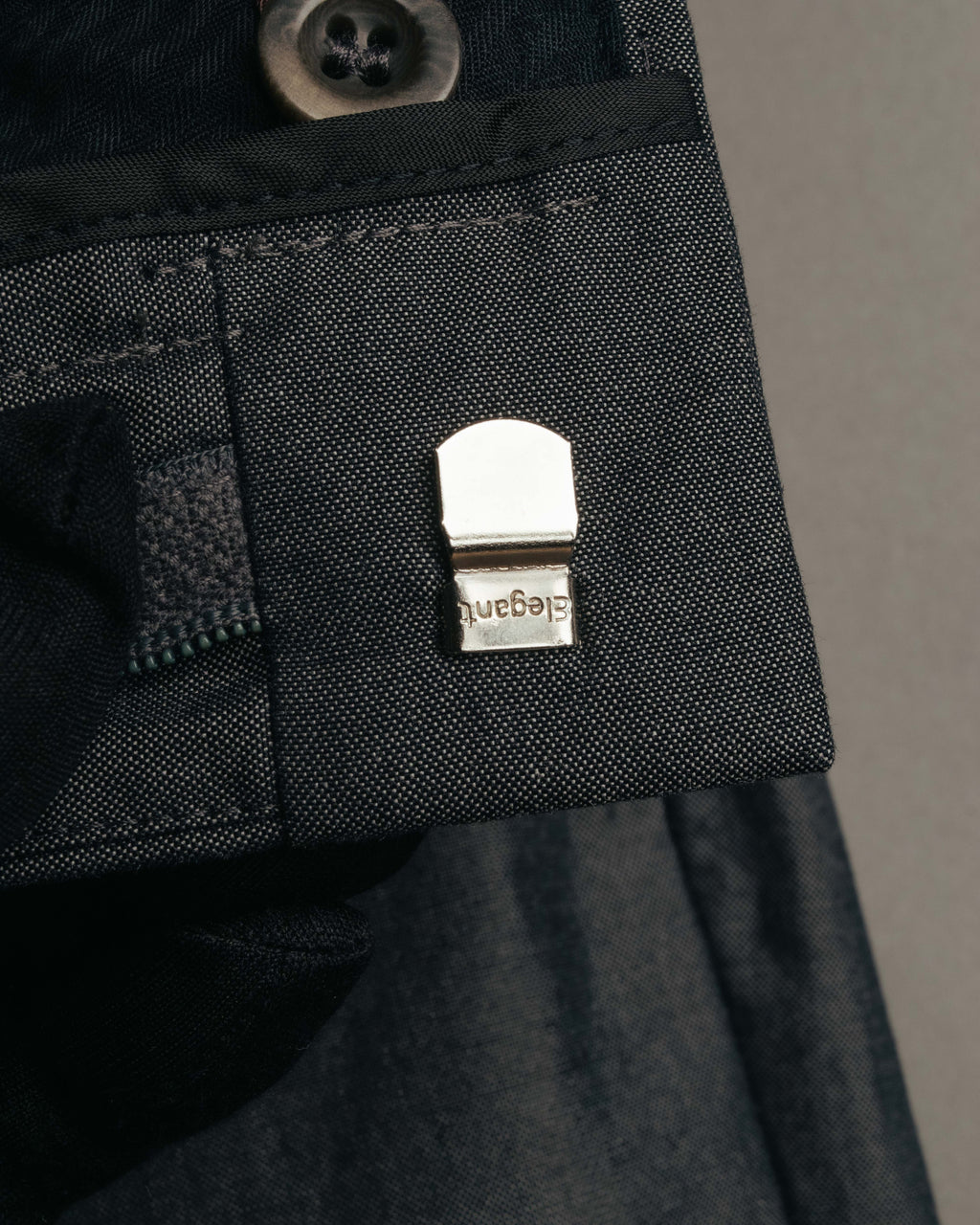 -SPECIAL- “HERMÈS” 1998-00’s Leather trimmed tailored trousers