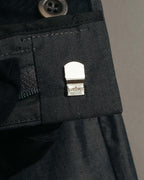 -SPECIAL- “HERMÈS” 1998-00’s Leather trimmed tailored trousers