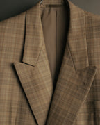 “Christian Dior MONSIEUR” 80’s-90’s Silk blend checked double breasted blazer