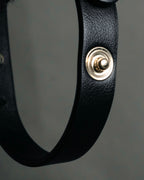 “Salvatore Ferragamo” 2010’s Vara ribbon leather bracelet