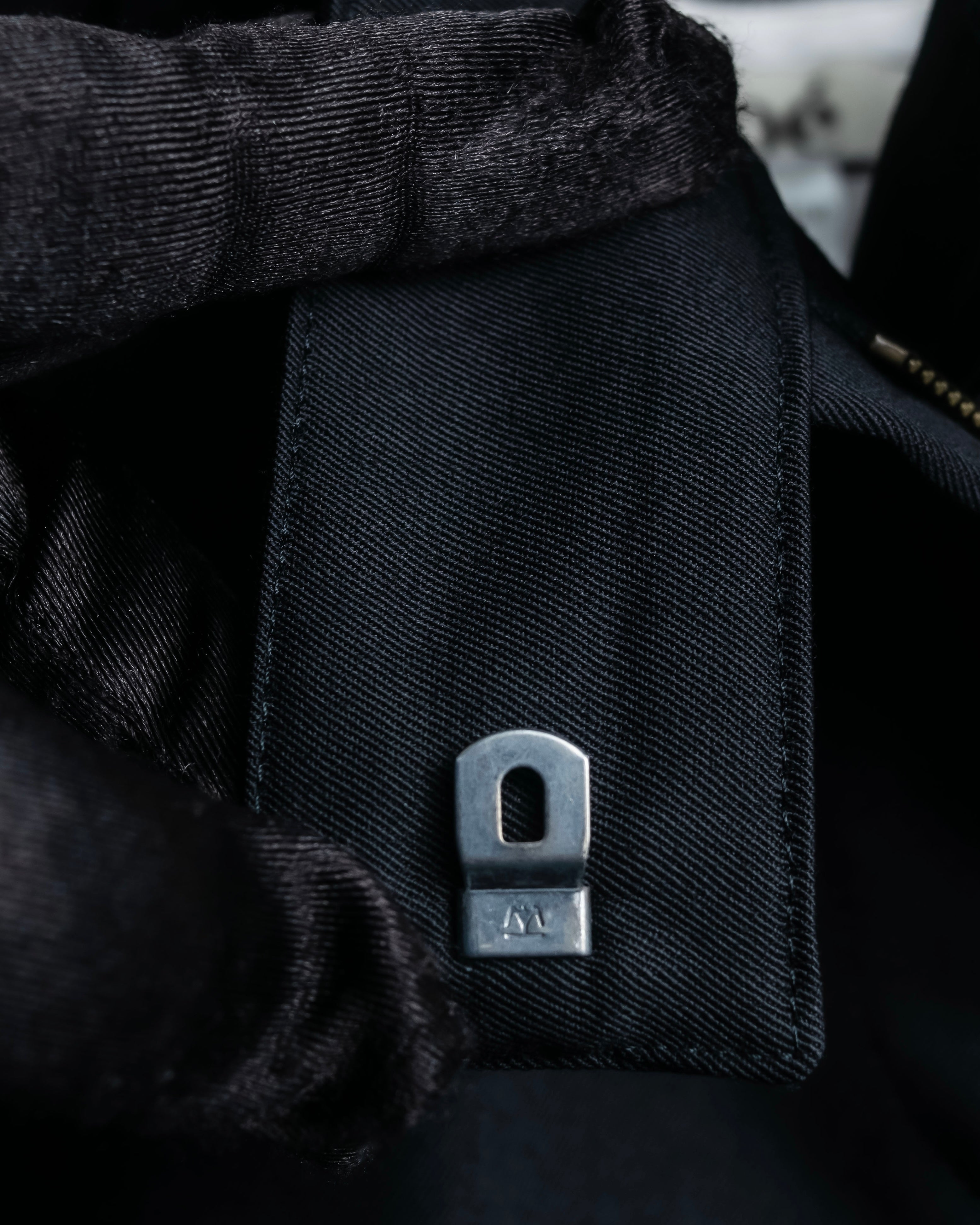 "Chloe" Oversized wool matte black set up