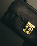 "Chloé" 2010's Black leather long wallet