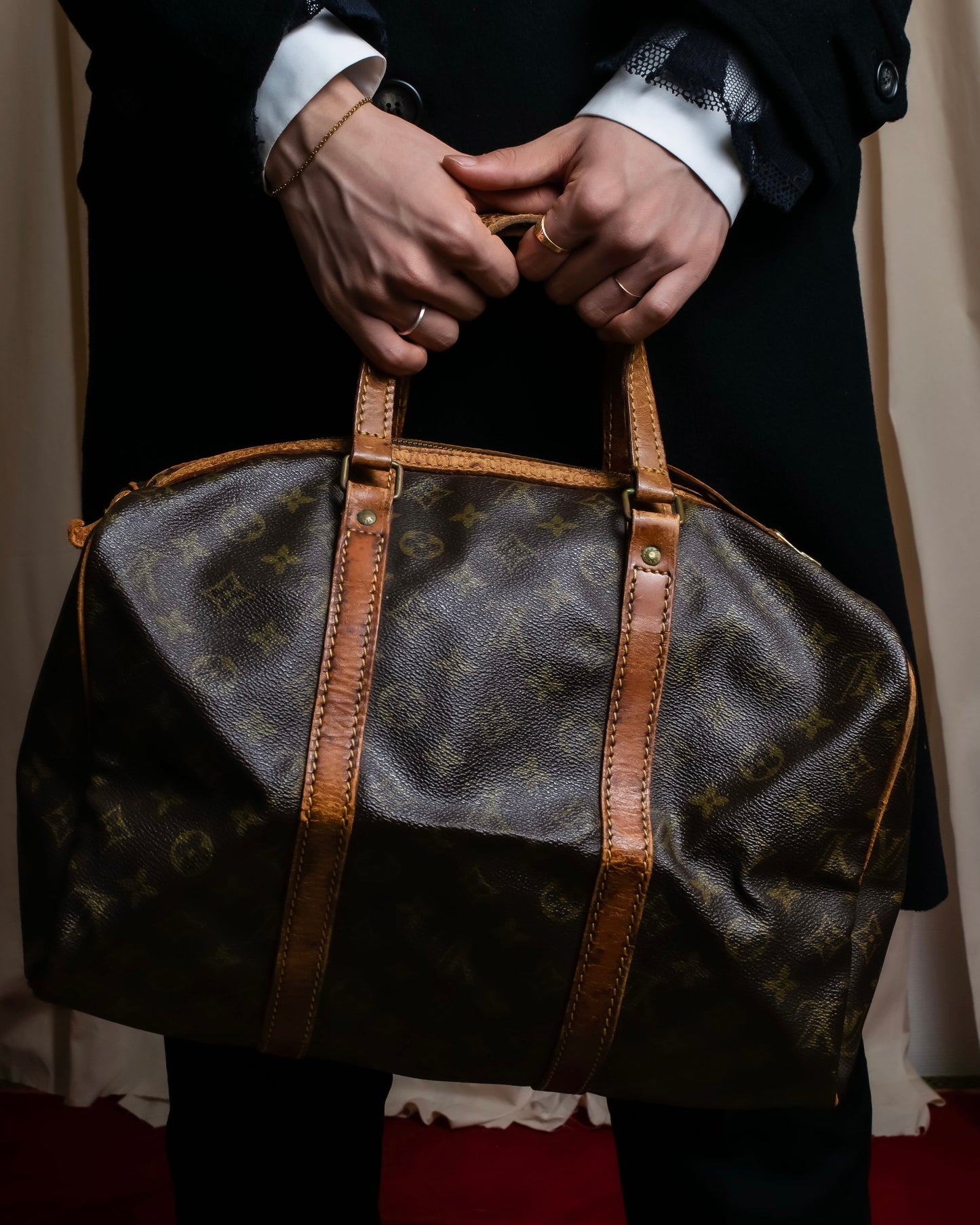 "LOUIS VUITTON" Sac souvre 35 monogram leather bag