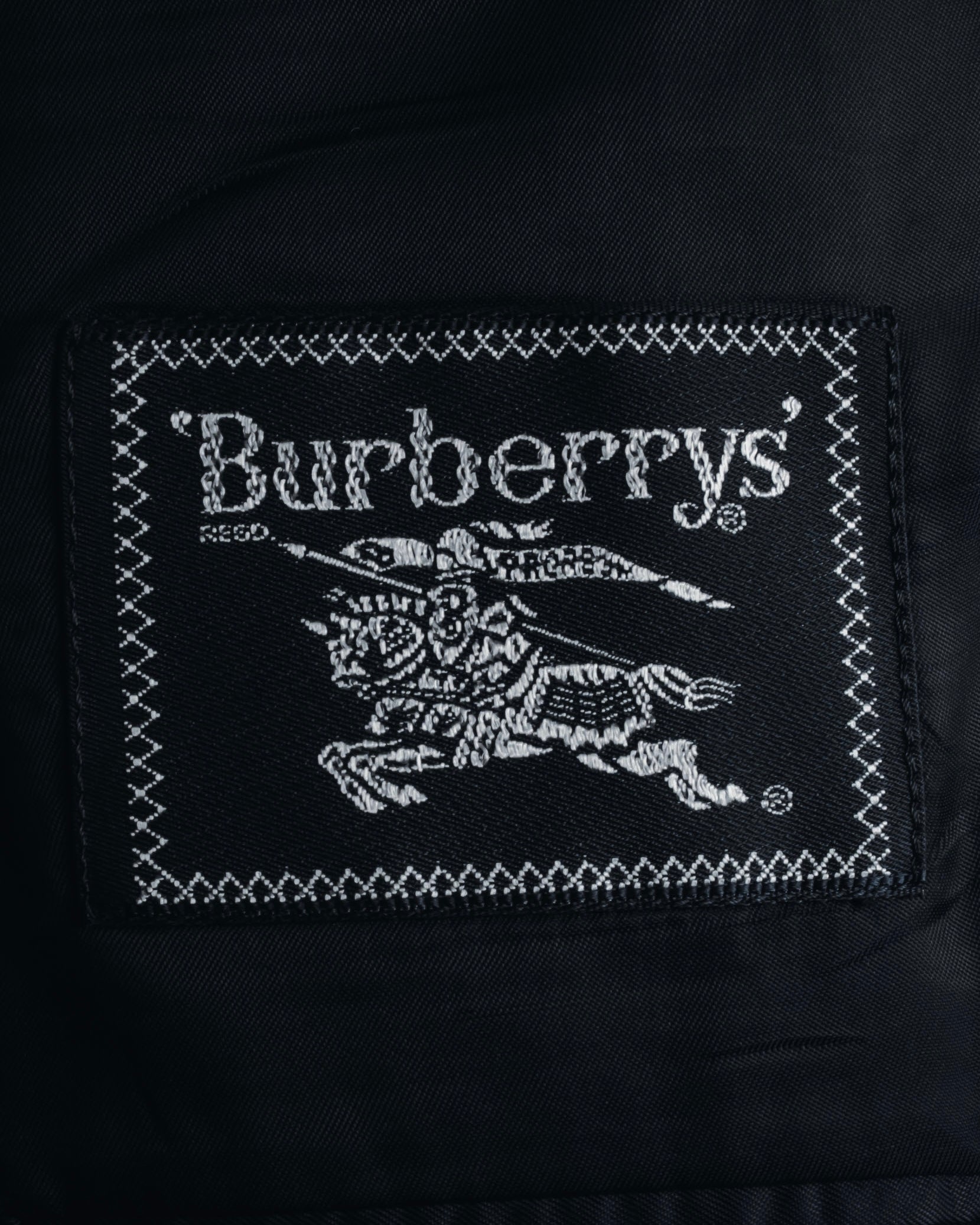 "Burberrys" 90’s dark check wool cashmere blend tailored jacket