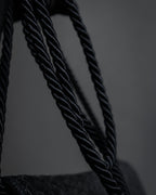 "FENDI" 80's Karl Lagerfeld design braided leather shoulder bag