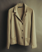 “Salvatore Ferragamo” 90’s-00’s Virgin wool raglan-sleeve cardigan jacket