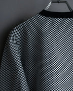 “VERSACE” checkered pattern zip pocket pull over