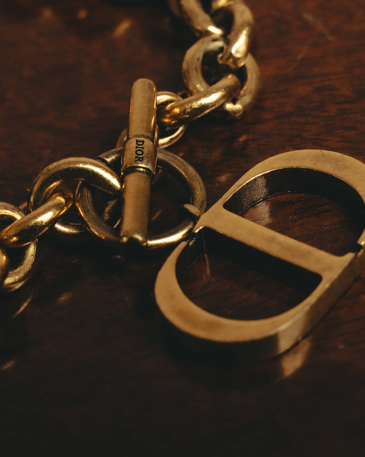-SPECIAL- “DIOR” 2018-2025 Oversized CD charm chain bracelet