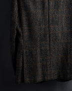 "Ernesto" Glen plaid flannel tailored jacket