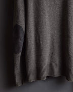 "MAISON MARGIELA" 13AW Patch accented low gauge wool cardigan