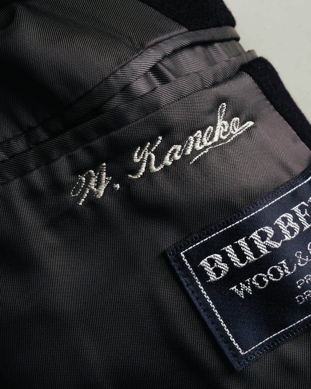 "Burberrys" 80's-90's Classic wool-cashmere long overcoat