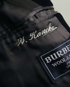 "Burberrys" 80's-90's Classic wool-cashmere long overcoat