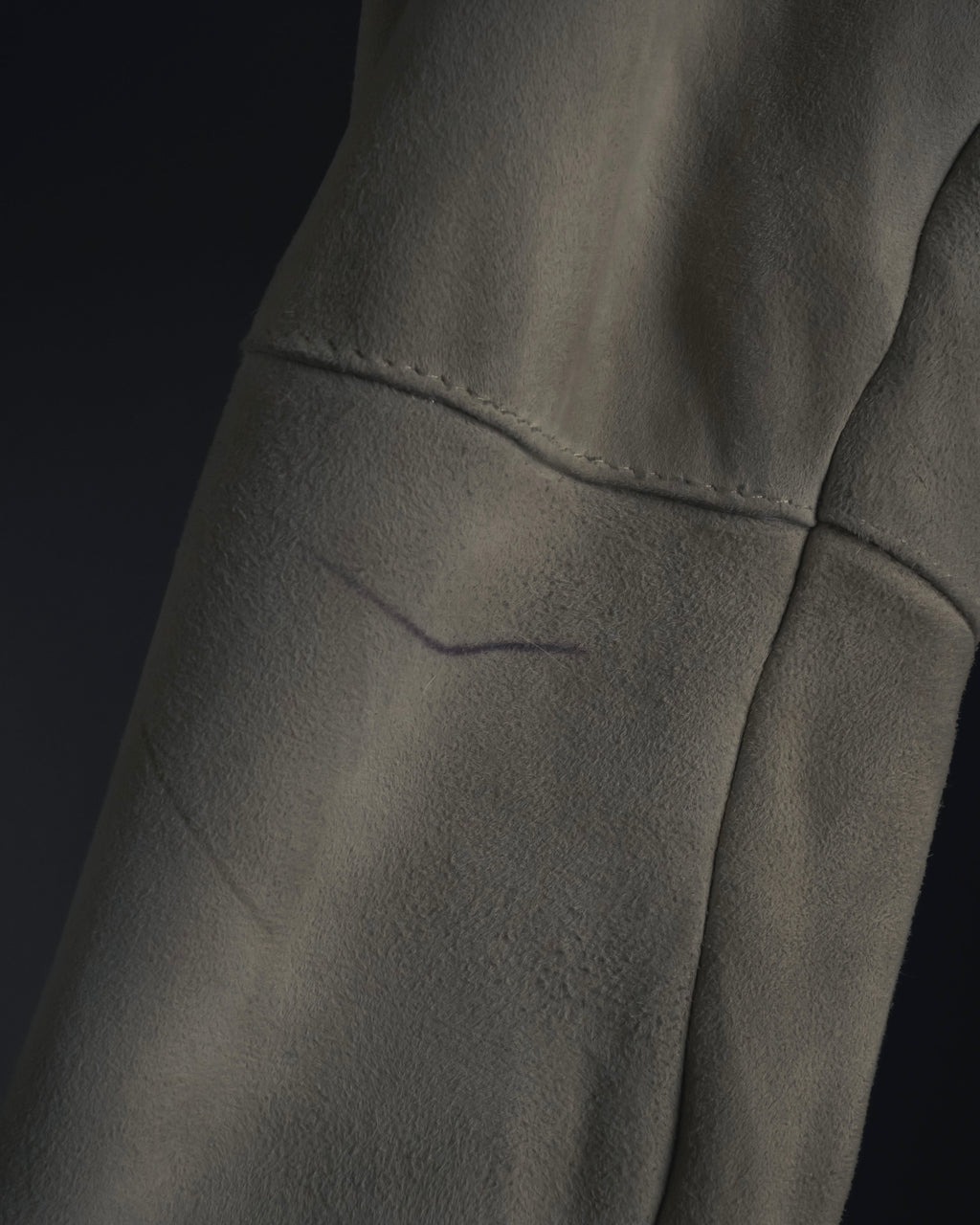 "BURBERRY BLUE LABEL" 00’s Shearling cable-knit pockets coat