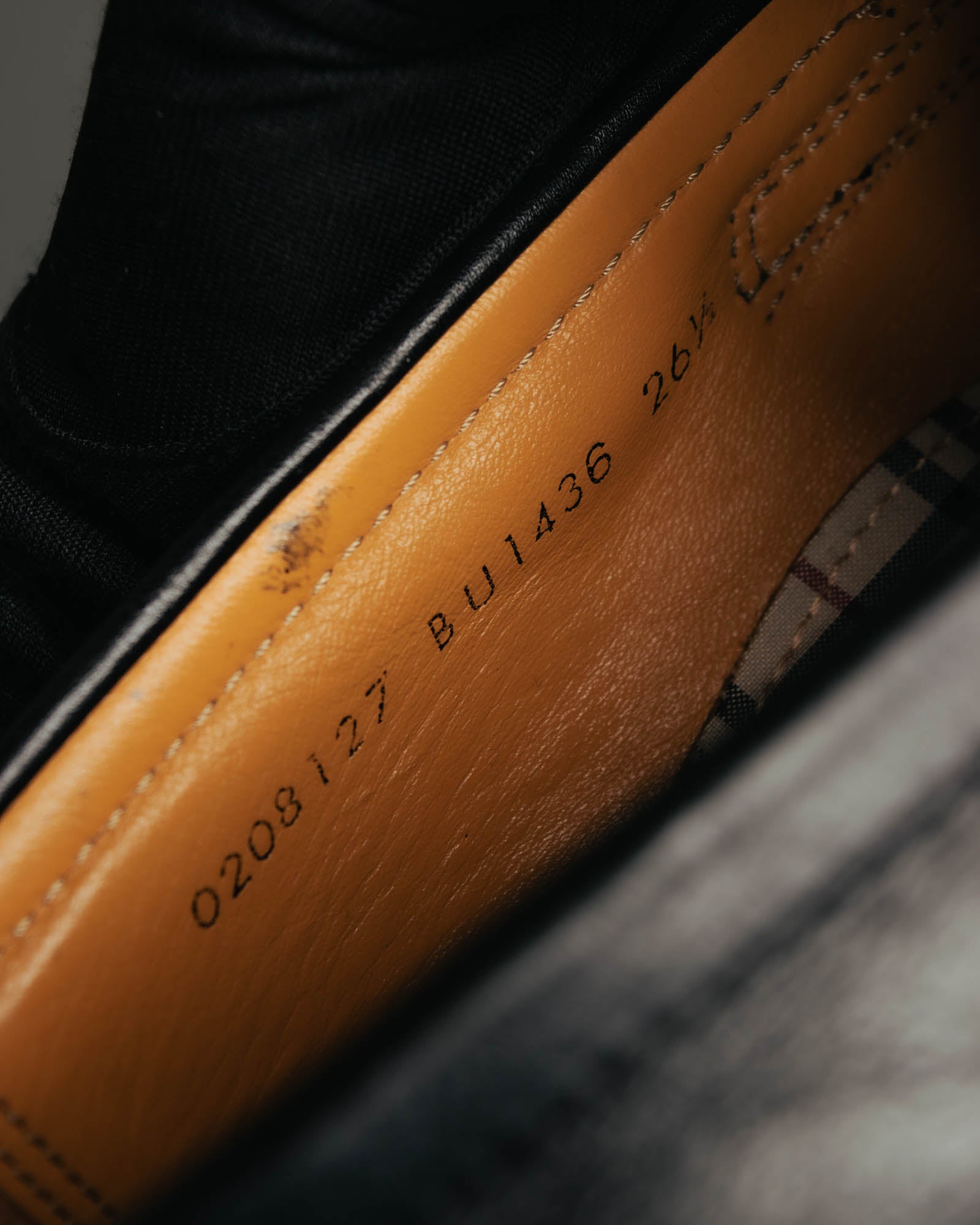 “Burberry London” 00’s-10’s Black leather penny loafers