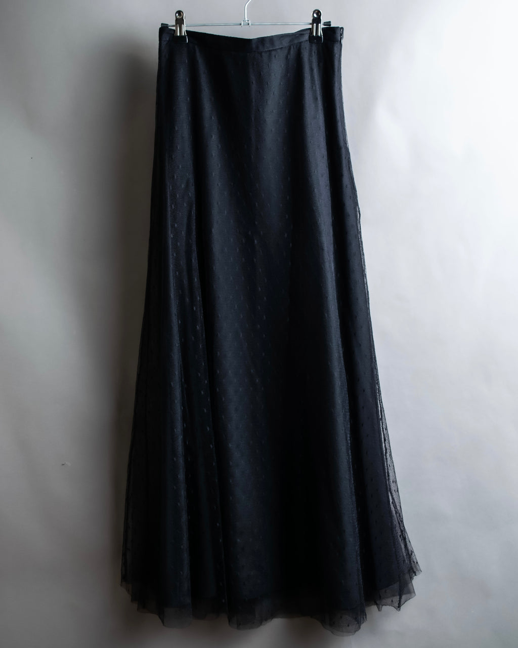 "RED VALENTINO" Polka dot pattern tulle flared skirt