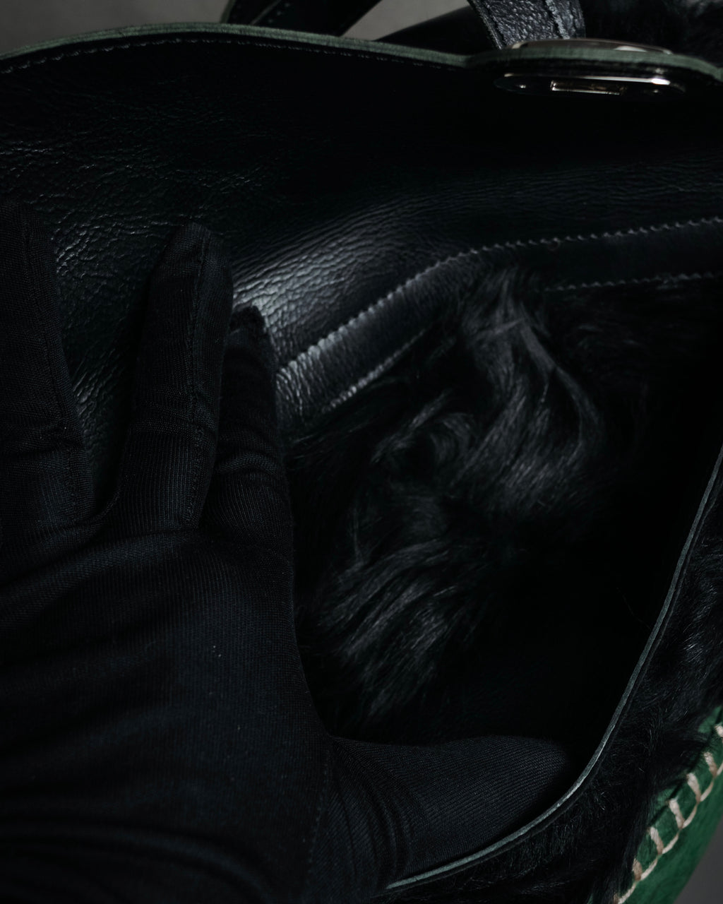 "MARNI" 2011 winter edition shearling fur shoulder bag