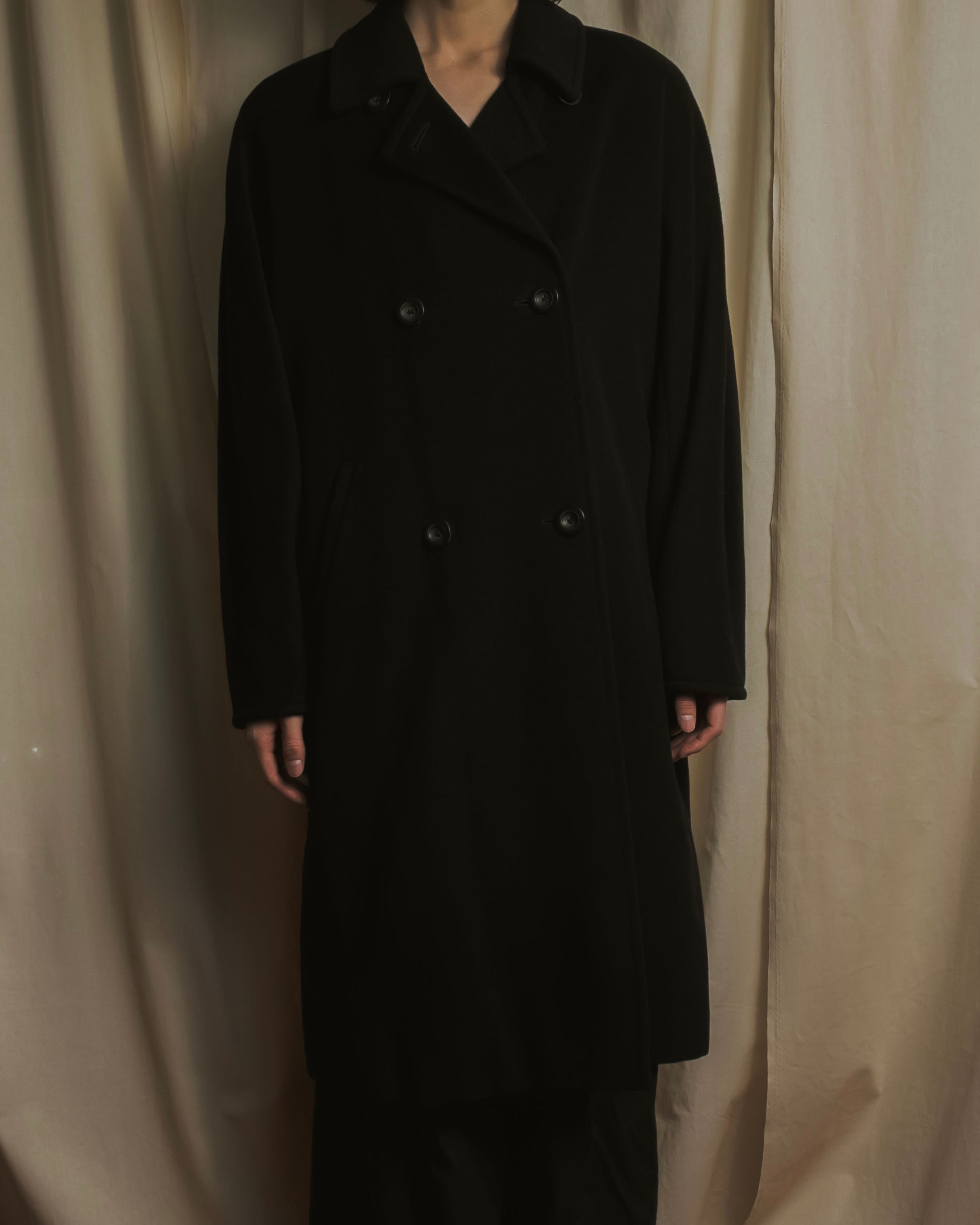 "Max Mara" 90’s-00’s Double-breasted virgin wool coat