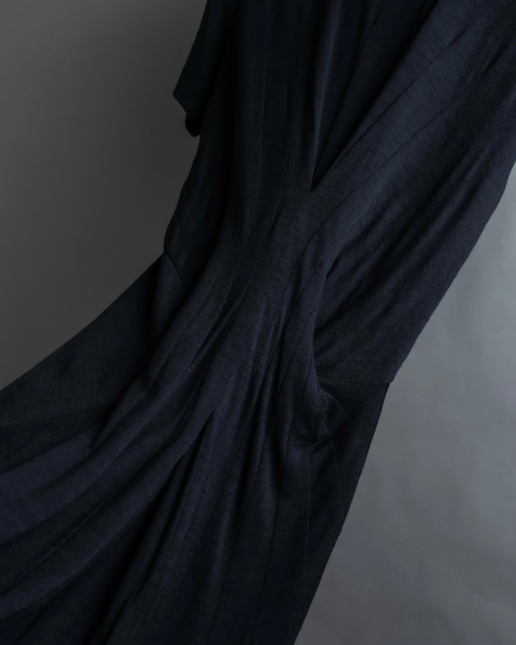 “JUNYA WATANABE” narrow waist  lame designed hem long dress