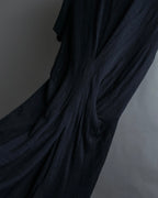 “JUNYA WATANABE” narrow waist  lame designed hem long dress