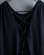 “N°21” Lace up designed no sleeves one piece