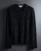 "COMME des GARCONS" 20SS Floral motif lace pullover