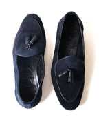 POLPETTA × Brilla per il gusto/ “ PASSO” Suede Tassel Loafers Navy
