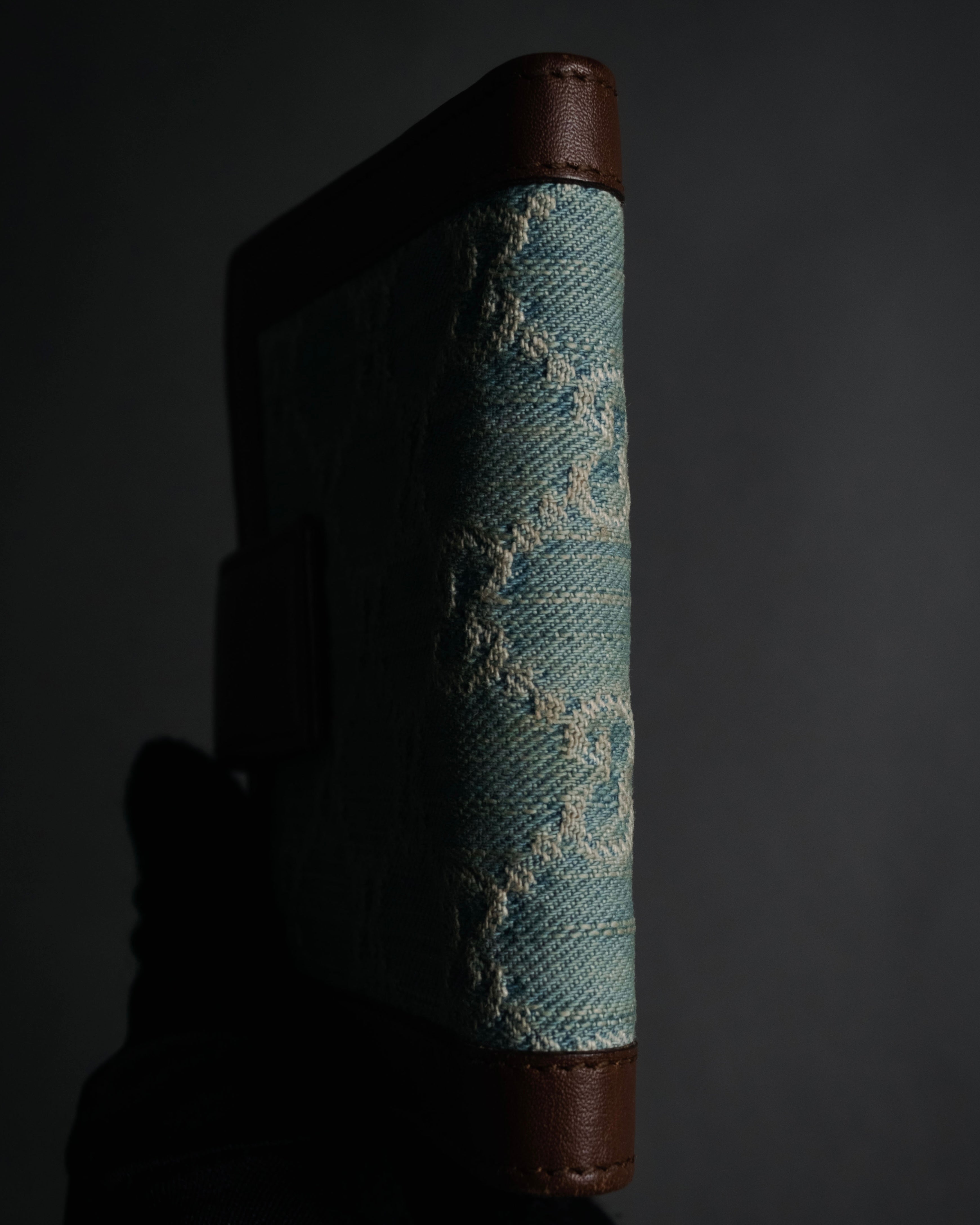 “GUCCI” 00’s GG denim script logo wallet