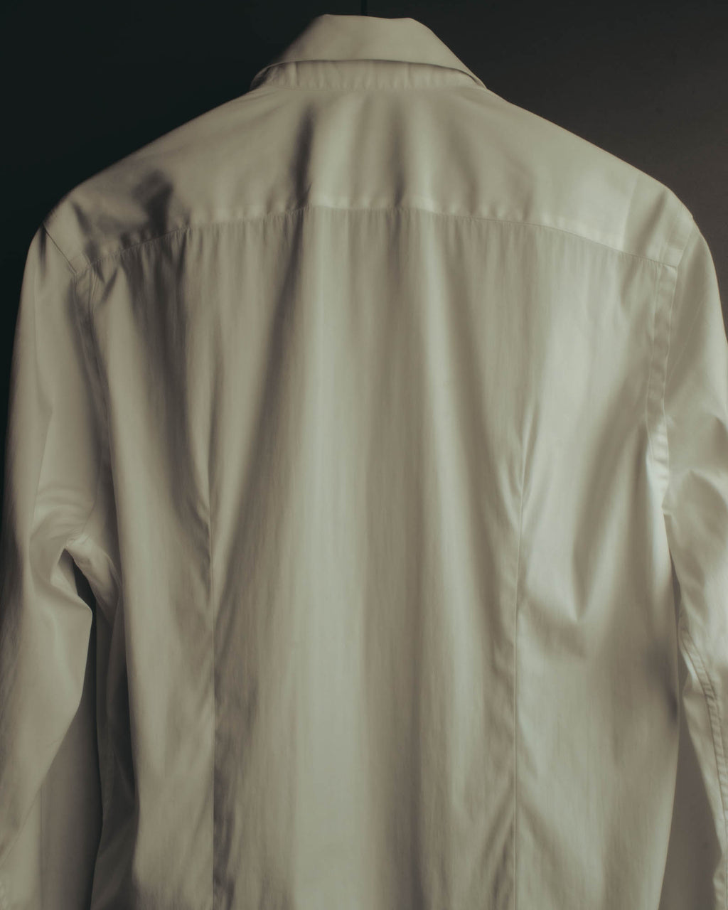 -SPECIAL- "PRADA" 10's-20's Stretch cotton silk-touch dress shirt