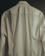 -SPECIAL- "PRADA" 10's-20's Stretch cotton silk-touch dress shirt