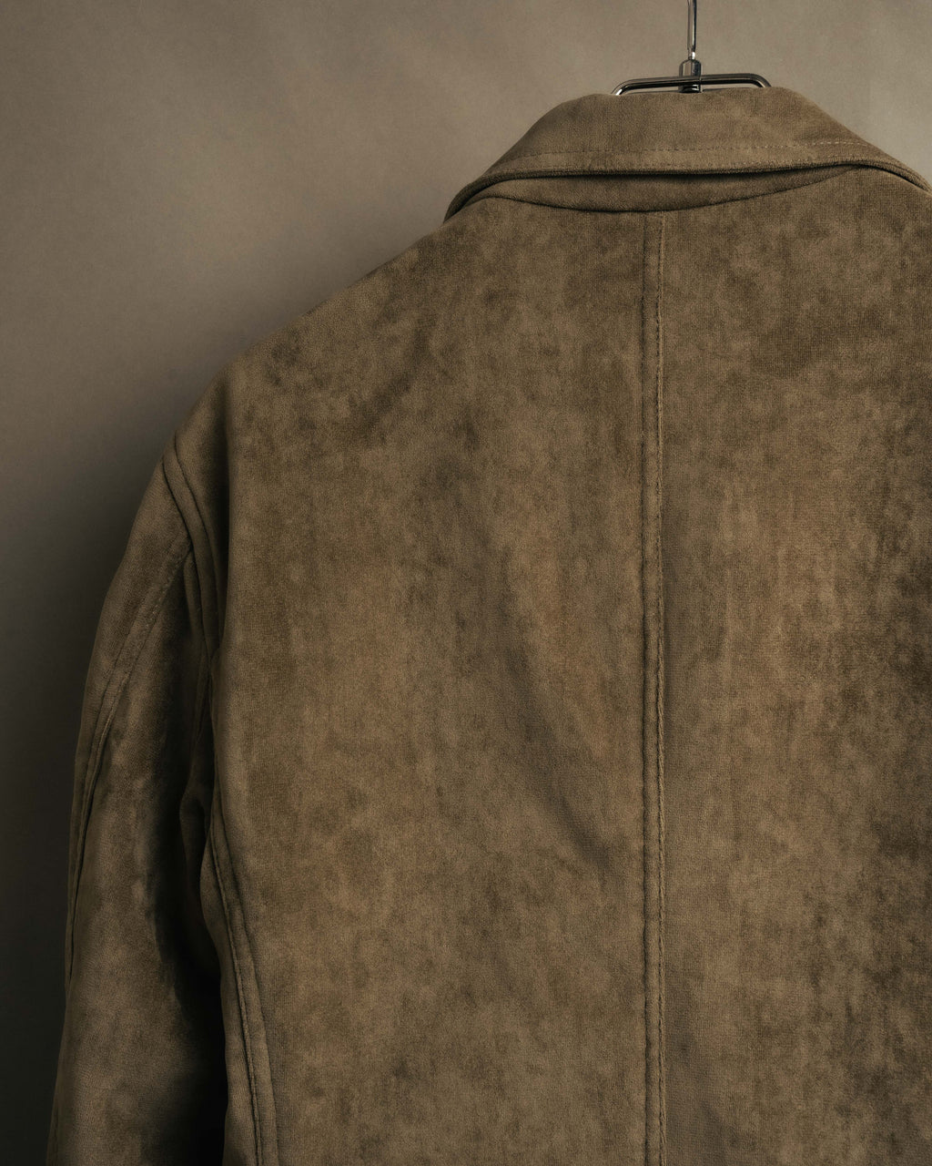 “GIORGIO ARMANI” 90’s-00’s Suede-effect multi-pocket tailored field jacket