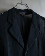 "COMME des GARCONS" 99SS sheer drape docking detail tailored jacket