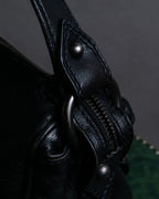 "CELINE" Metal parts design horizontal leather one-shoulder bag