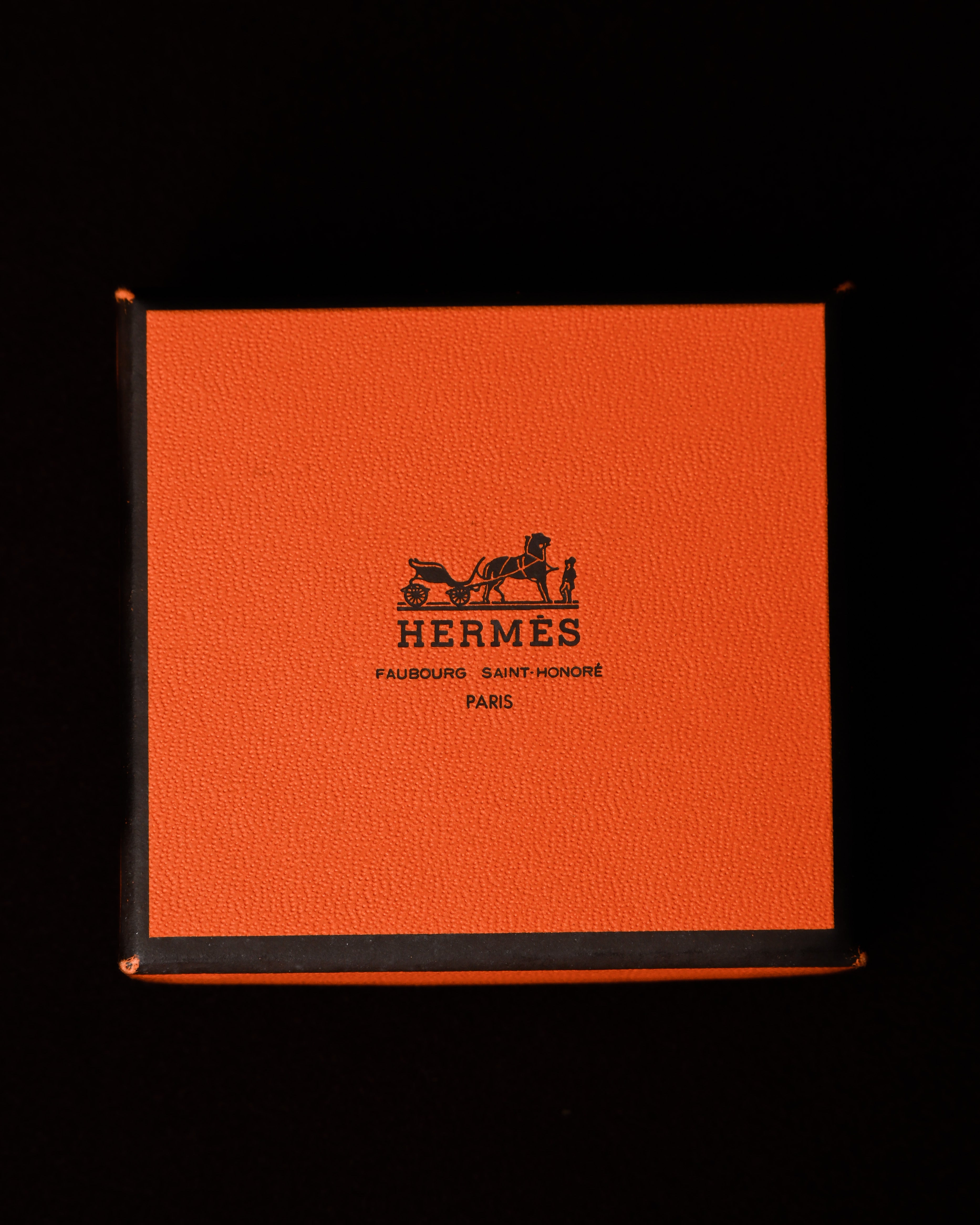 HERMES/ “Hapi” H Logo Leather Bracelet