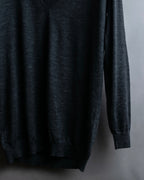 "PRADA" Camouflage pattern V-neck knit