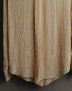 "FENDI" 80's-90's Draped rayon jacquard shirt
