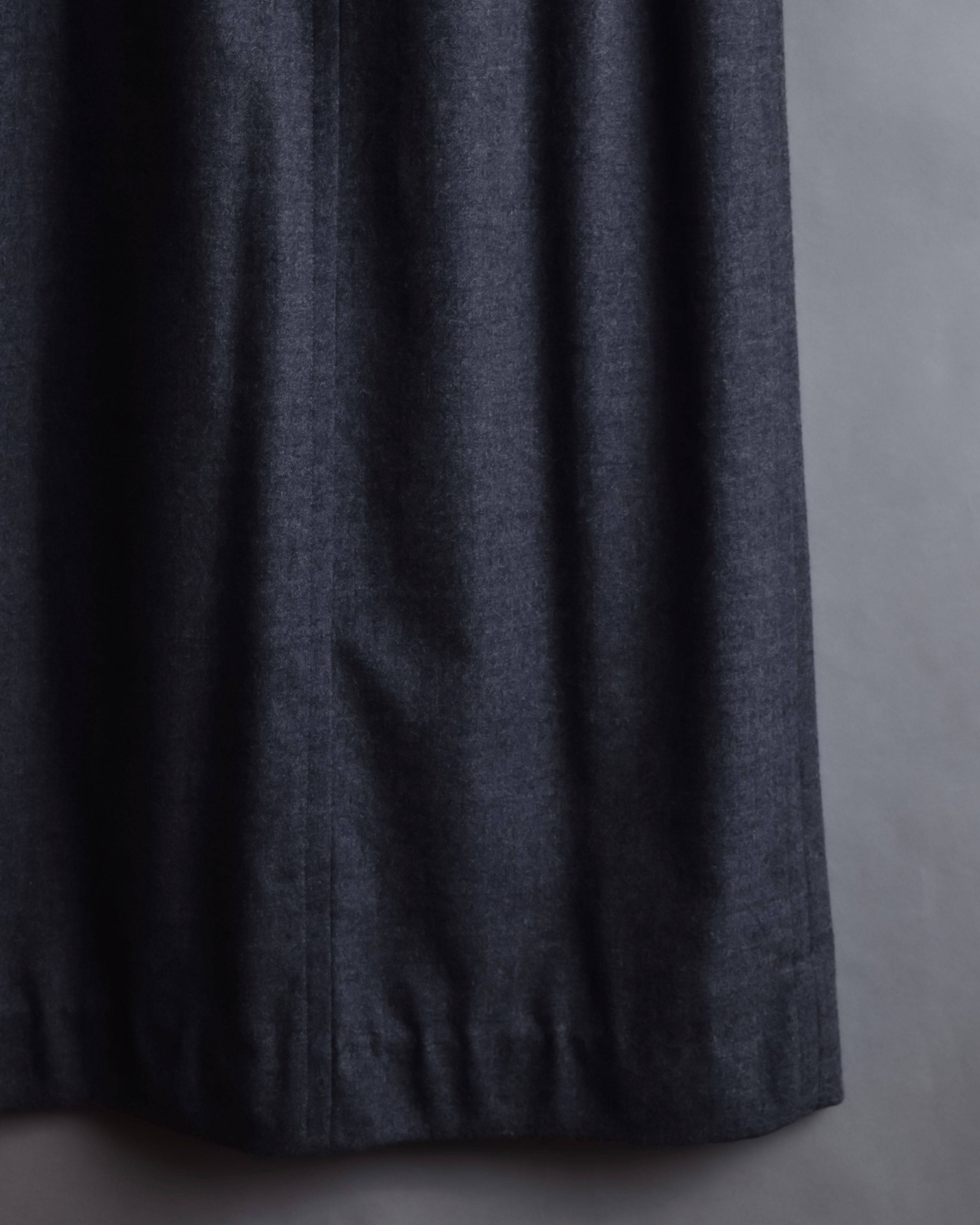 "HERMES" Margiela period semi-flared wool skirt