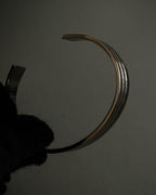 "DIOR HOMME" Logo engraved silver bangle