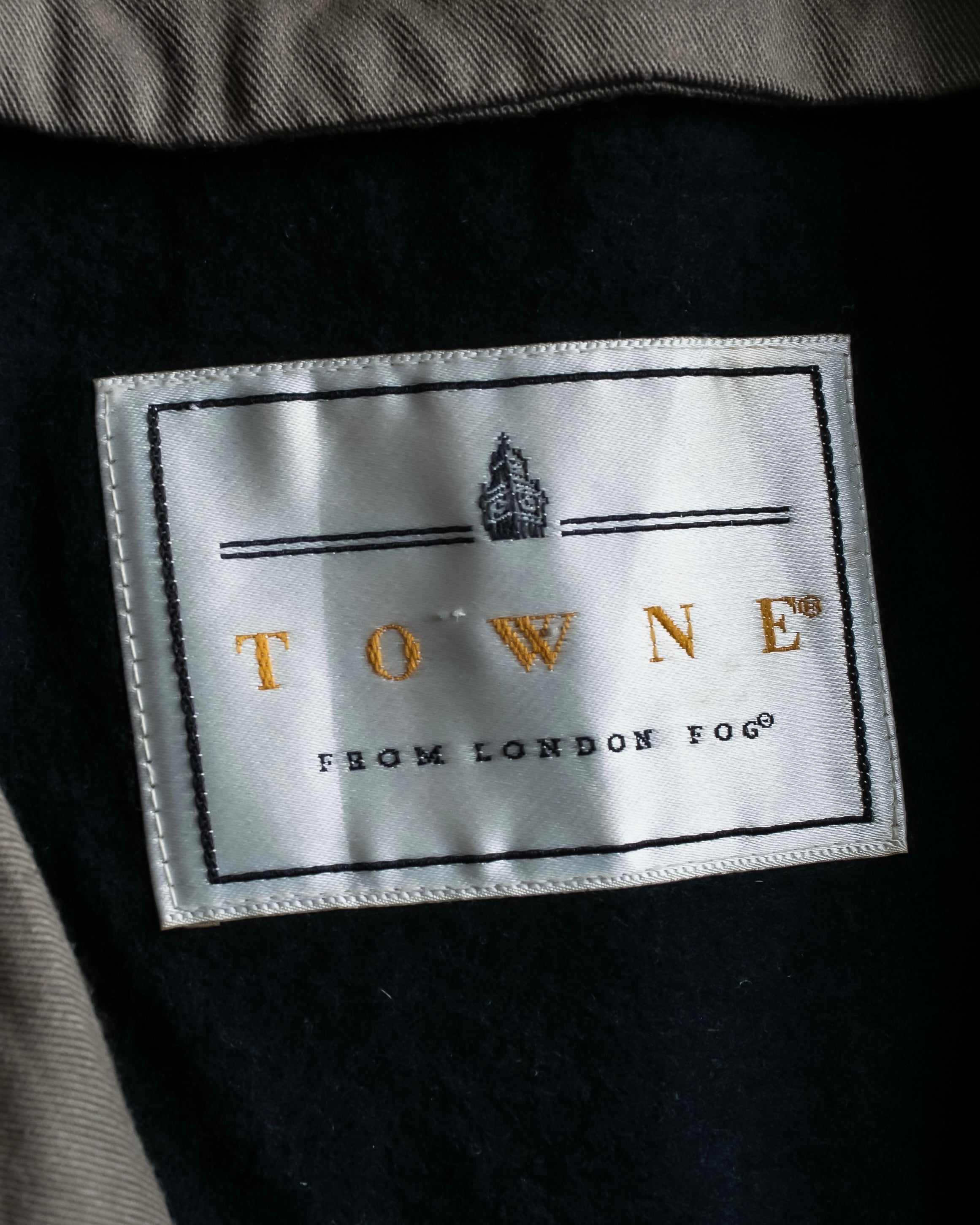 "Vintage matte texture long trench coat"