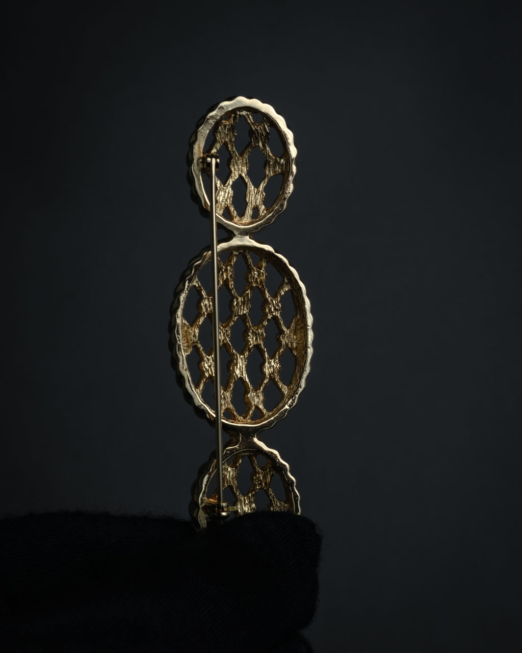 “Christian Dior” 70’s-80’s Lattice rhinestone brooch